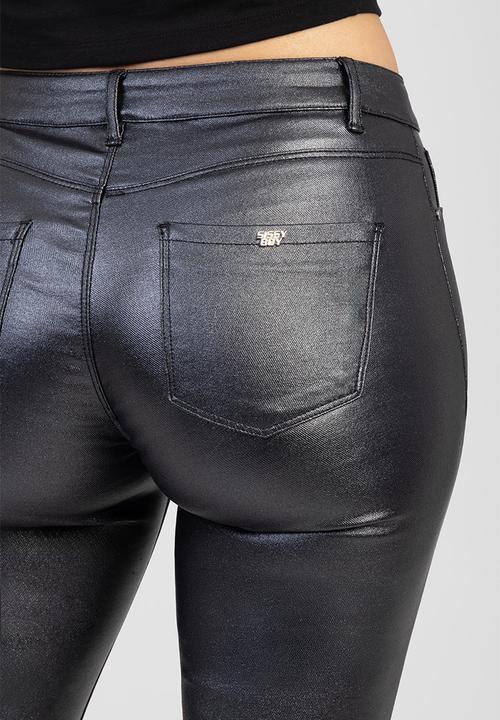 SISSY BOY - Riley Skinny Pants - Charcoal/Black