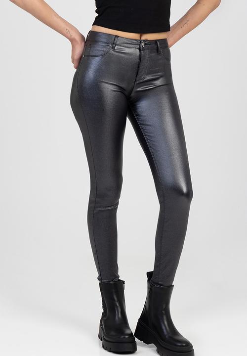 SISSY BOY - Riley Skinny Pants - Charcoal/Black
