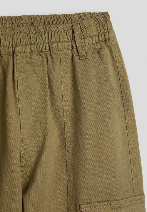 Pop Candy - Wide leg cargo pants - old gold