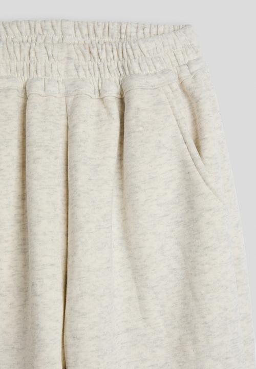 Pop Candy - Melange joggers - parchment white