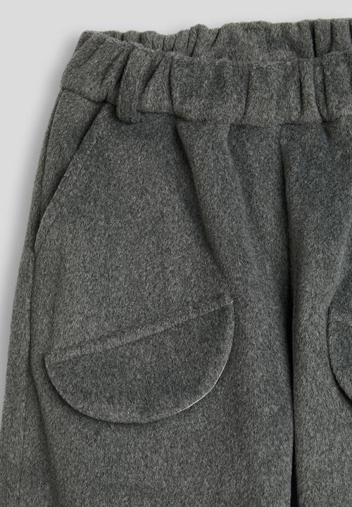 Pop Candy - Melton wide leg trousers - grey