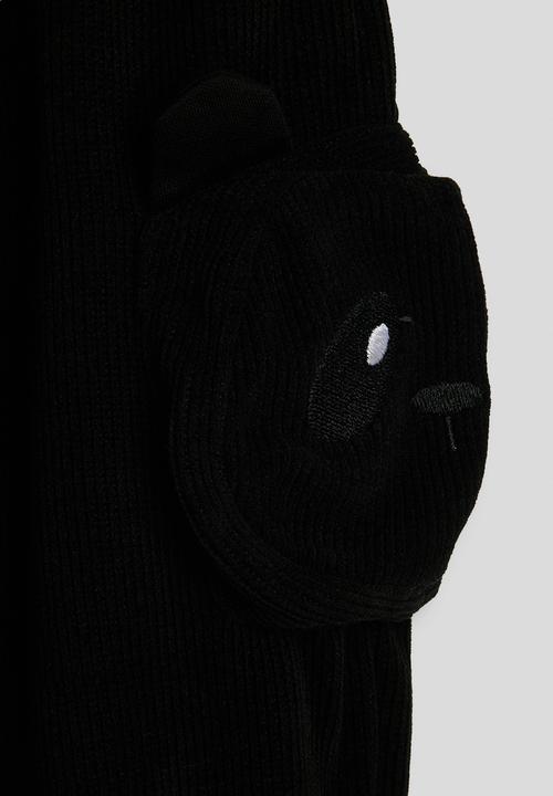 Pop Candy - Panda pocket joggers - black