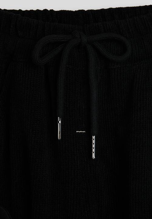 Pop Candy - Panda pocket joggers - black
