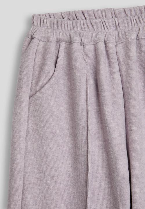 Pop Candy - Melange pintuck sweatpants - lilac