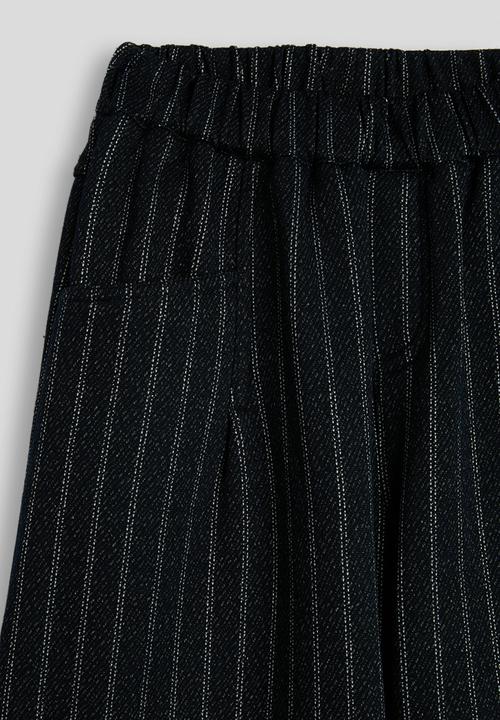 Pop Candy - Wide leg pants - dark navy/stripes