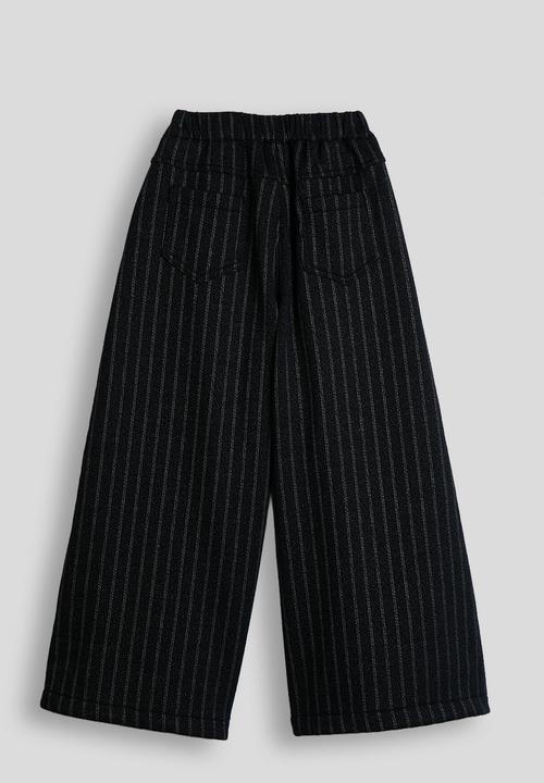 Pop Candy - Wide leg pants - dark navy/stripes