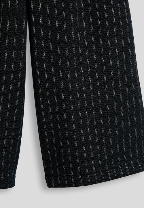 Pop Candy - Wide leg pants - dark navy/stripes