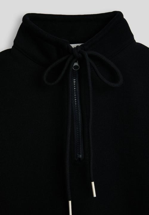 Pop Candy - High neck zip-up sweatshirt - black