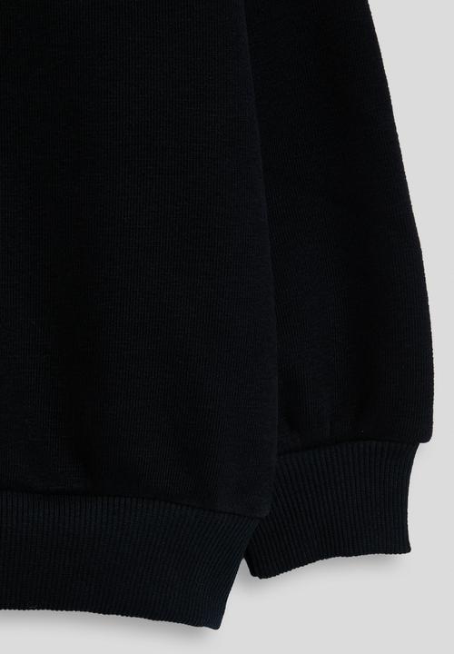 Pop Candy - High neck zip-up sweatshirt - black
