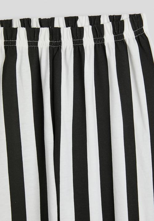 Pop Candy - Stretchy pants - black stripes