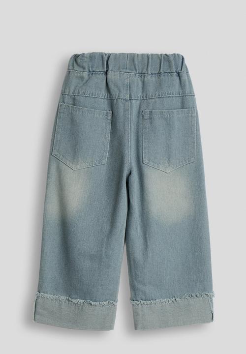 Pop Candy - Turn up hem jeans - light blue