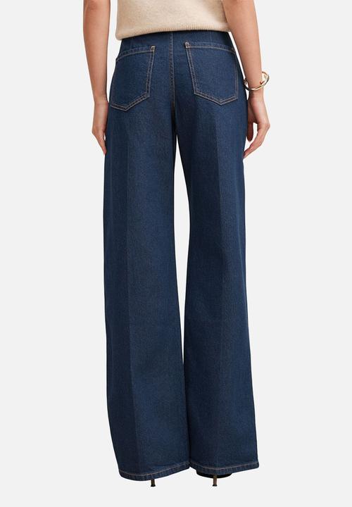 Forever New - Audrey wide leg jeans in rinse wash