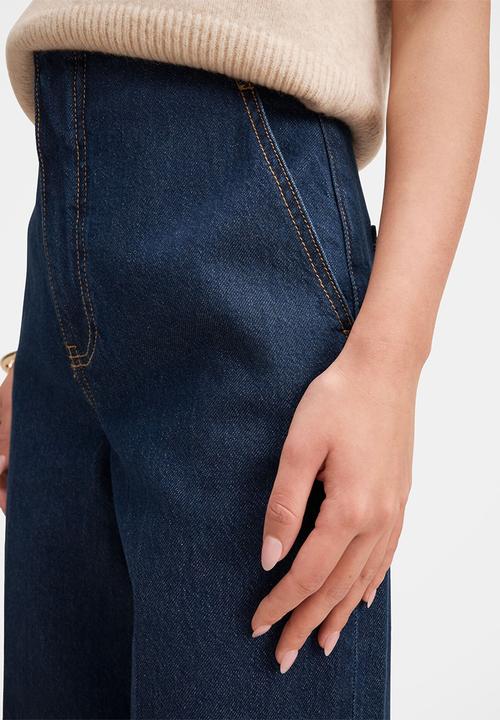 Forever New - Audrey wide leg jeans in rinse wash
