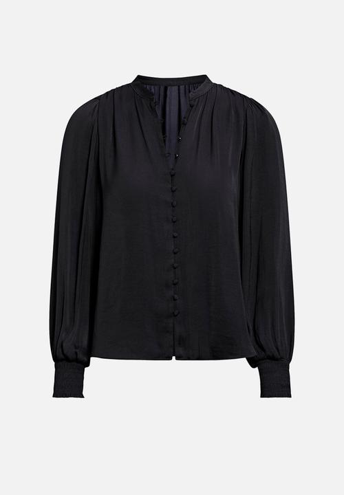 Forever New - Savannah Button Up Blouse in Navy