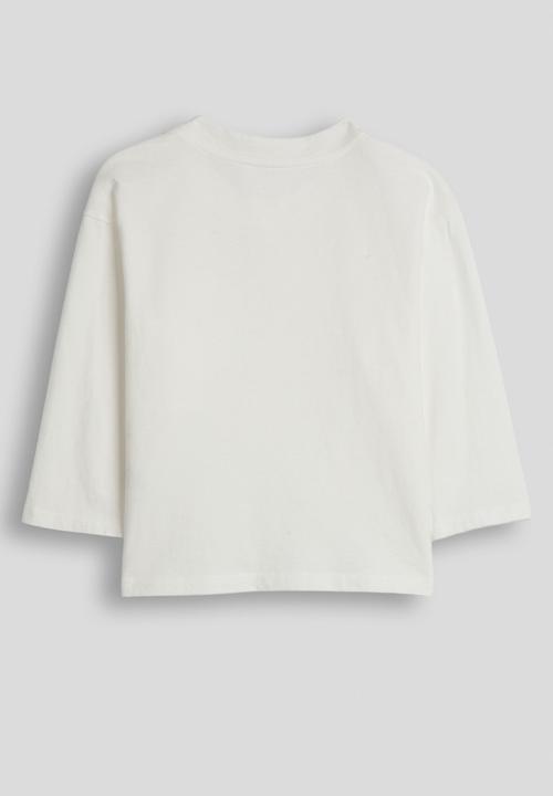 Pop Candy - Overlap pocket tee - white