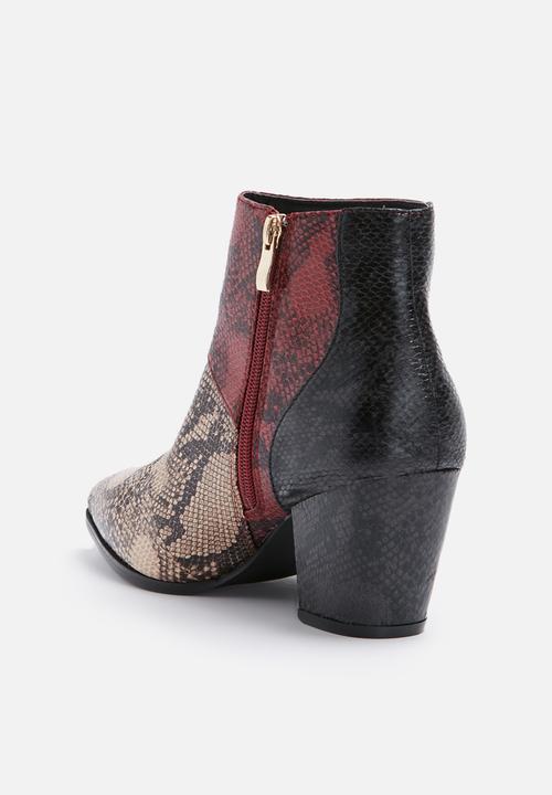 Daisy Street - Python ankle boot
