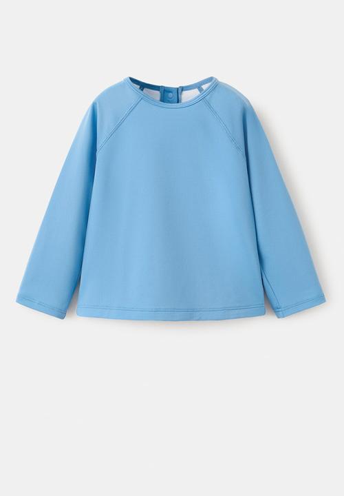 MANGO - T-Shirt Solbb - Medium Blue