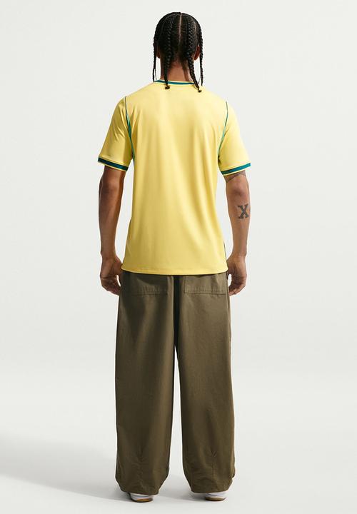 Nike - Brasil 2026 Stadium Home Dri-FIT Soccer Jersey - Canary Yellow/ Menta