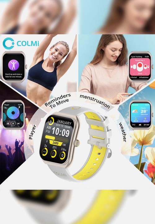 Colmi - COLMI P86 Smart Watch Two-color Strap Bands P86-SB - Black & Orange