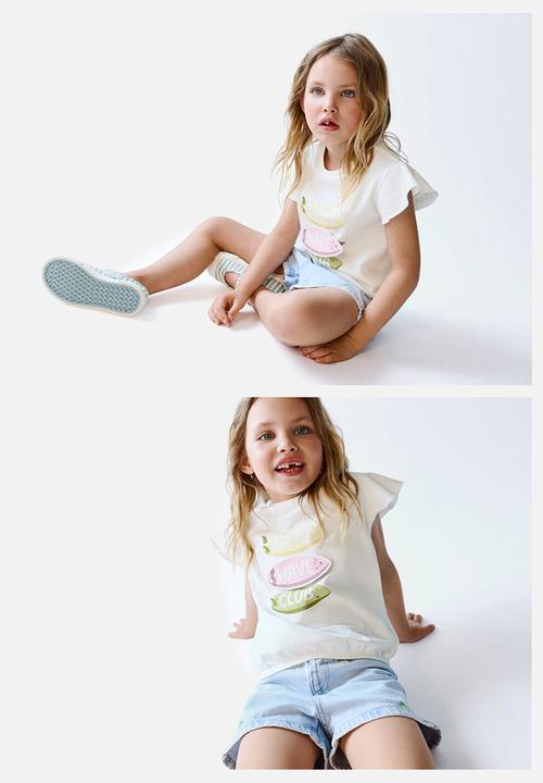 MANGO - T-Shirt Surfy - Natural