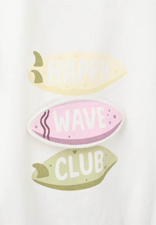 MANGO - T-Shirt Surfy - Natural