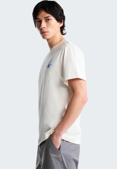 The North Face - Mountain Celebration Relaxed Fit Short Sleeve Tee-Graphic - White Dune