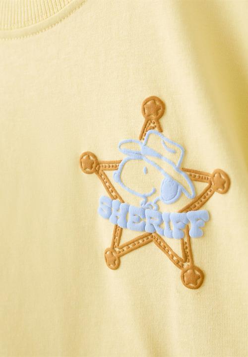 MANGO - T-Shirt Snsherif - Amarillo Pastel