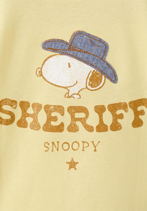 MANGO - T-Shirt Snsherif - Amarillo Pastel