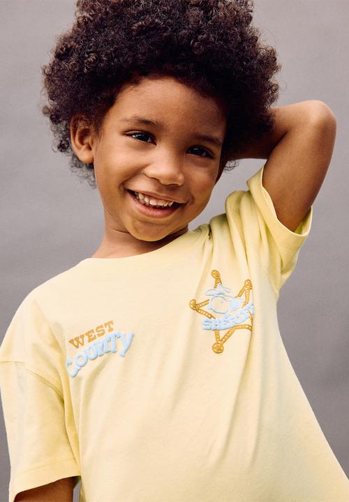 MANGO - T-Shirt Snsherif - Amarillo Pastel