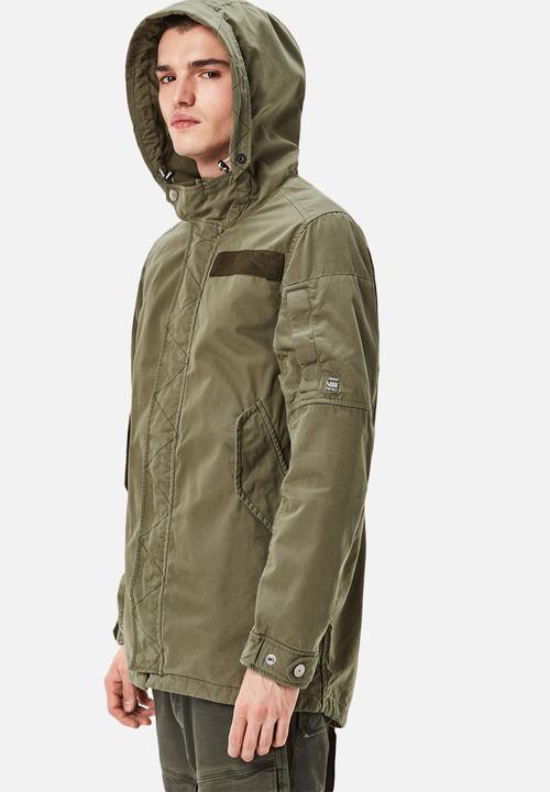 G-STAR - Batt HDD short parka scota weave