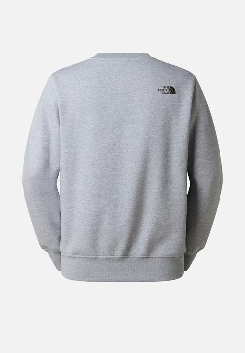 The North Face - Drew Peak Regular Crew - Tnf Light Grey Heather-New Taupe Green