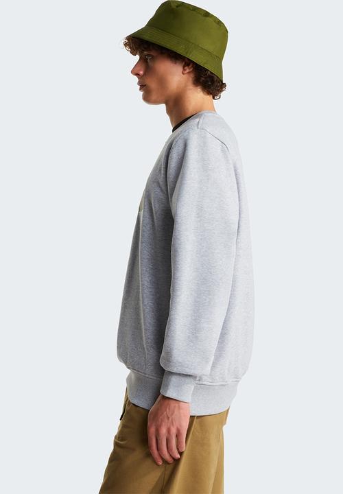The North Face - Drew Peak Regular Crew - Tnf Light Grey Heather-New Taupe Green