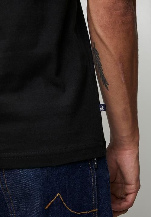 POLO - Printed Graphic Short Sleeve T-Shirt - Black