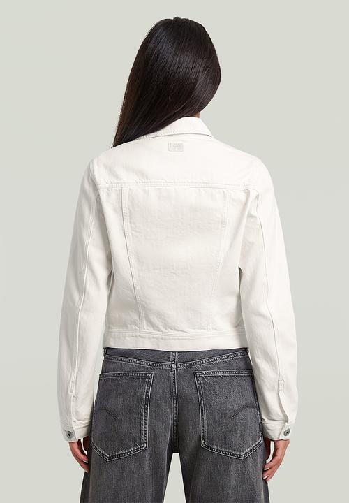 G-STAR - Pitched hem slim jacket wmn - ecru