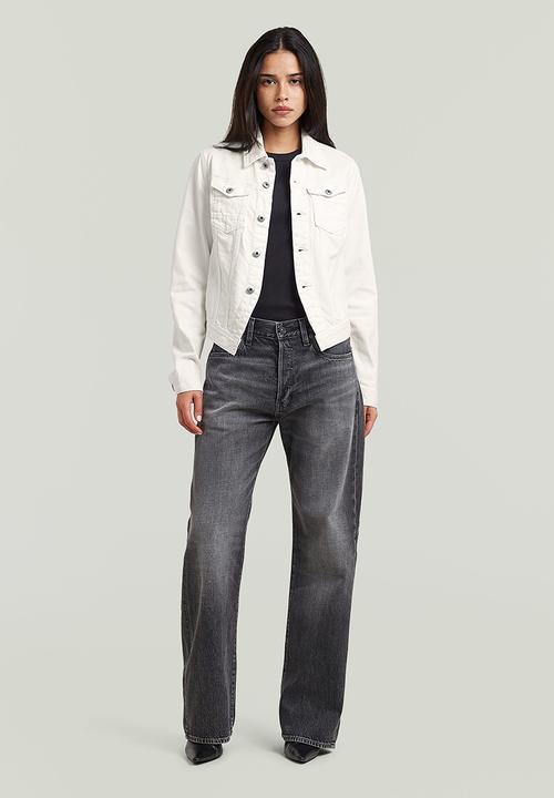 G-STAR - Pitched hem slim jacket wmn - ecru
