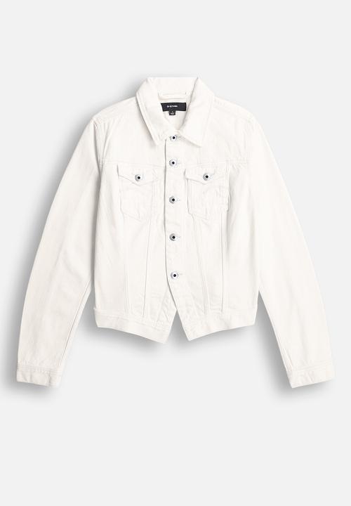 G-STAR - Pitched hem slim jacket wmn - ecru
