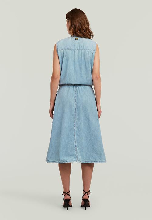 G-STAR - Parachute dress s\l wmn - vintage mirage
