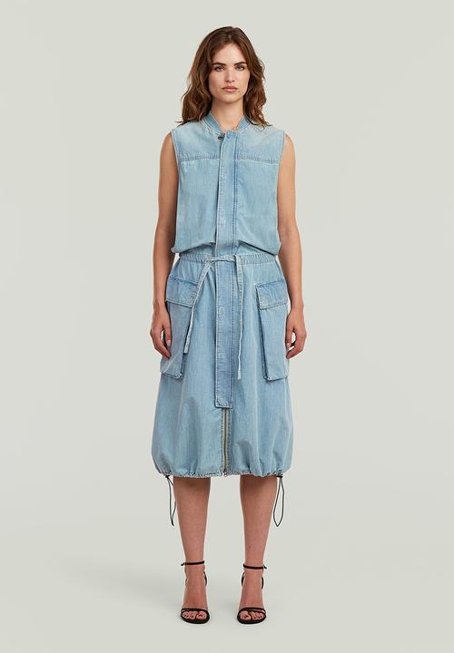 G-STAR - Parachute dress s\l wmn - vintage mirage