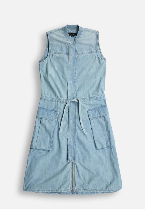 G-STAR - Parachute dress s\l wmn - vintage mirage