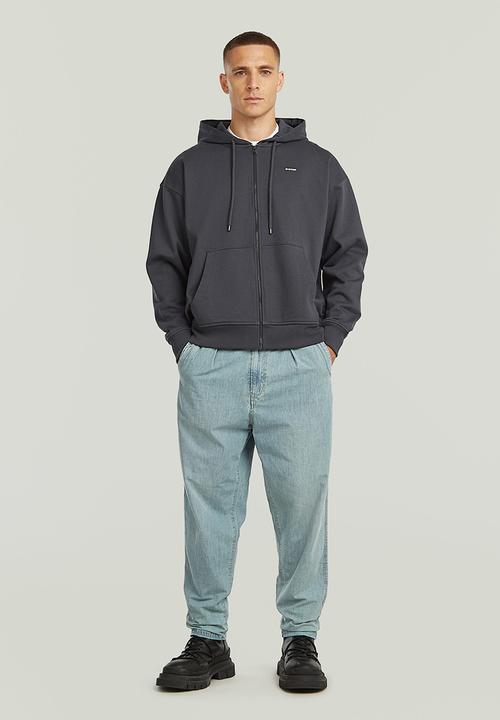 G-STAR - Back Gr Loose Hdd Zip Sw - Petrol