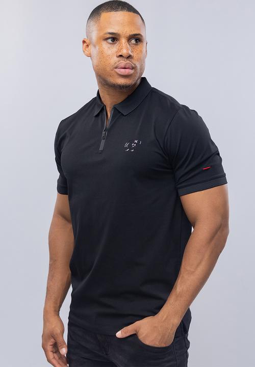 Bogart Man - Bogart casual cool golfer polo - black