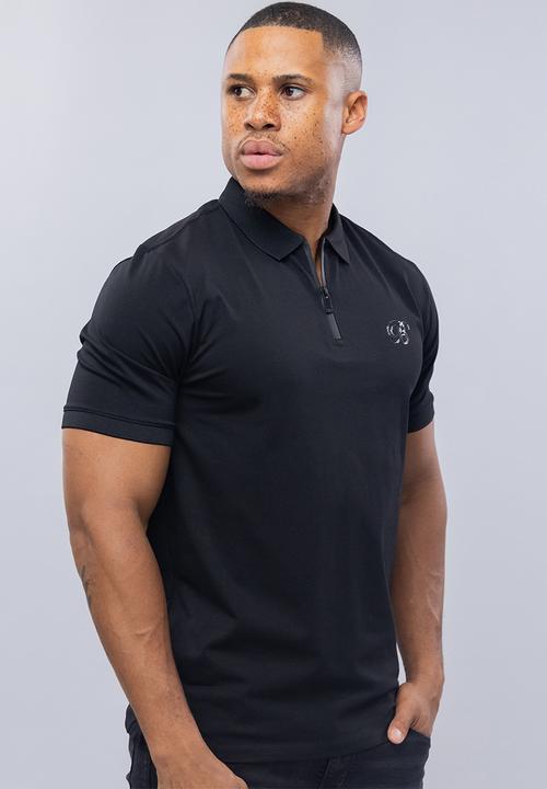 Bogart Man - Bogart casual cool golfer polo - black