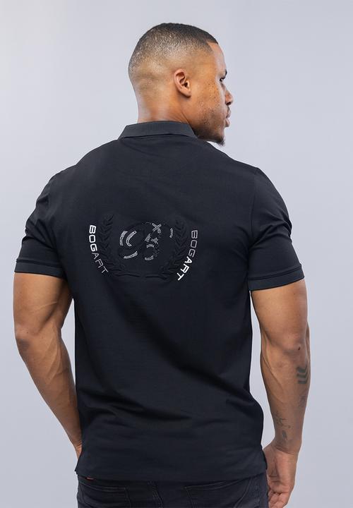 Bogart Man - Bogart casual cool golfer polo - black