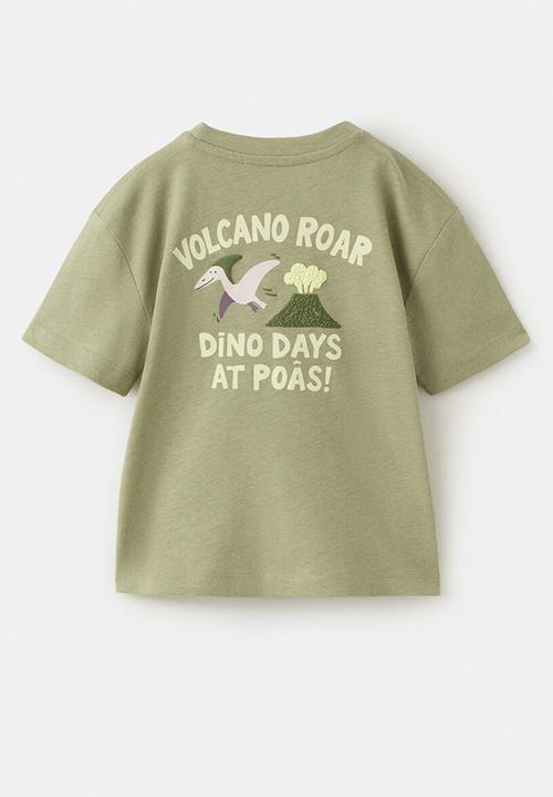 MANGO - T-Shirt Volcano - Khaki