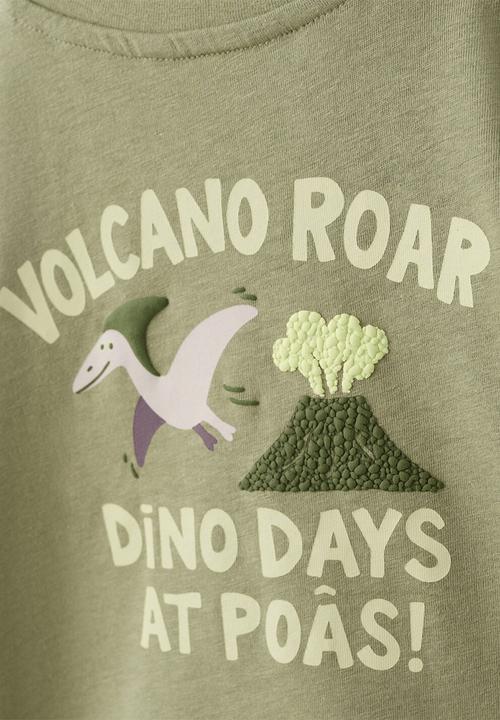 MANGO - T-Shirt Volcano - Khaki