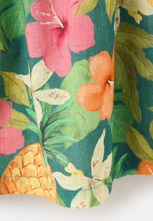 MANGO - DRESS MANGO - Medium Green