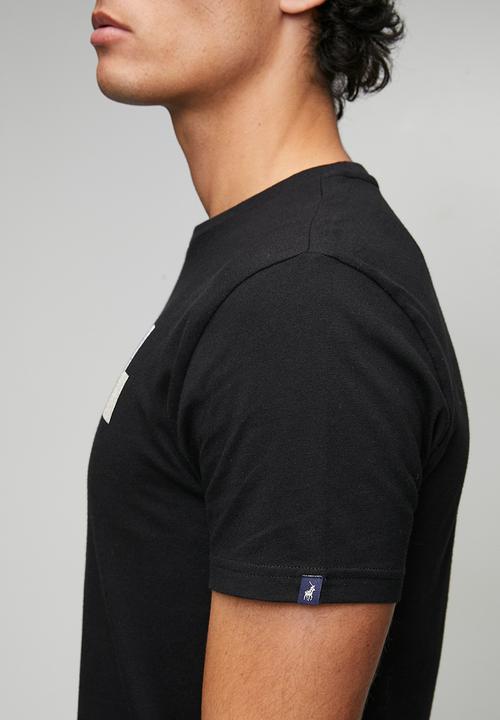 POLO - Hakeem Line Pony Printed Short Sleeve Tee - Black