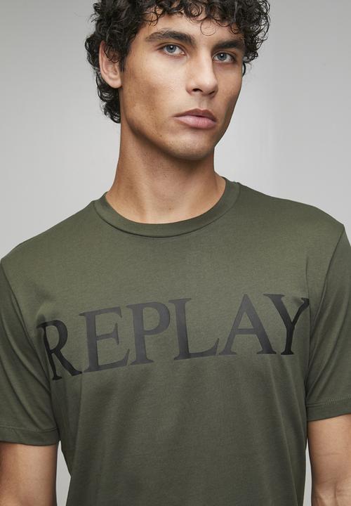 Replay - Basic Jersey Crew Neck T-shirt - Green