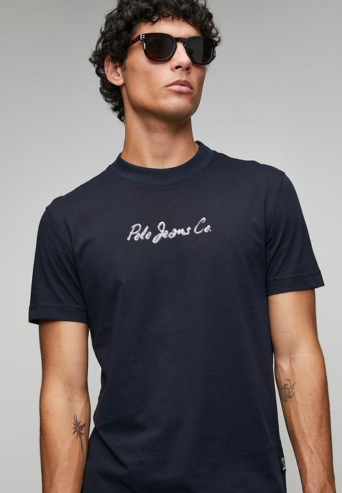 POLO - Pule Pjc Ss Metallic Logo Tee - Navy