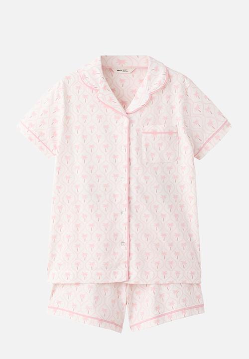 MANGO - Pyjama TROPICAL - Pink